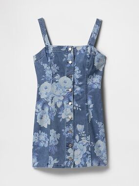GAP Denim Floral Mini Dress